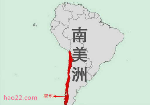 世界上地形最狭长的国家 智利国土形状像一条长长的蚯蚓 