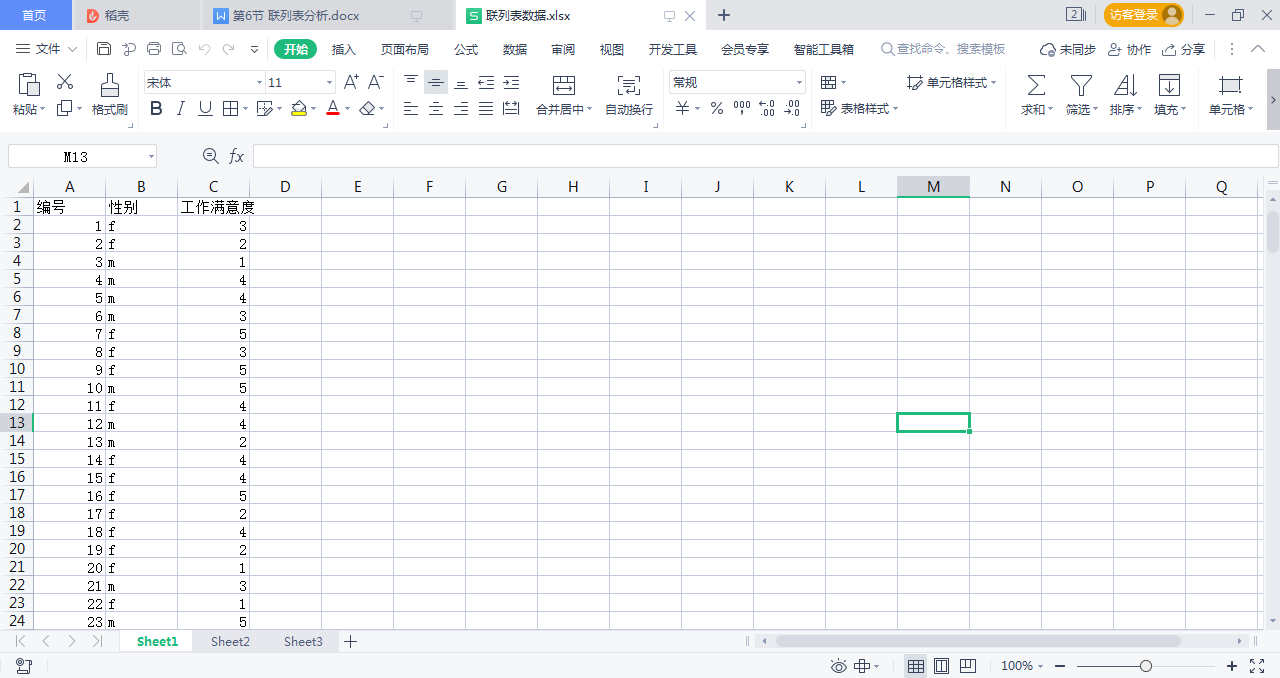 SPSS数据分析之联列表分析操作